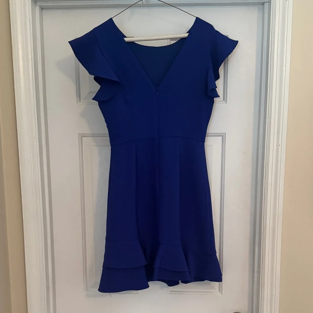 Blue Ruffle Dress - Picture 2 of 5